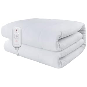 Comfytemp Heated Mattress Pad Twin Size 31″x55″, Single Controller Quilted Electric Mattress Pads with 7-Layer Comfort Structure, 3 Heat Settings & 10 Hours Auto Shut Off, Machine Washable