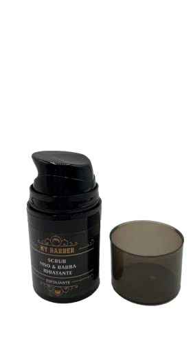 My Barber Scrub viso uomo e barba idratante ed esfoliante, rimuove le impurità ammorbisce e illumina 50 ml