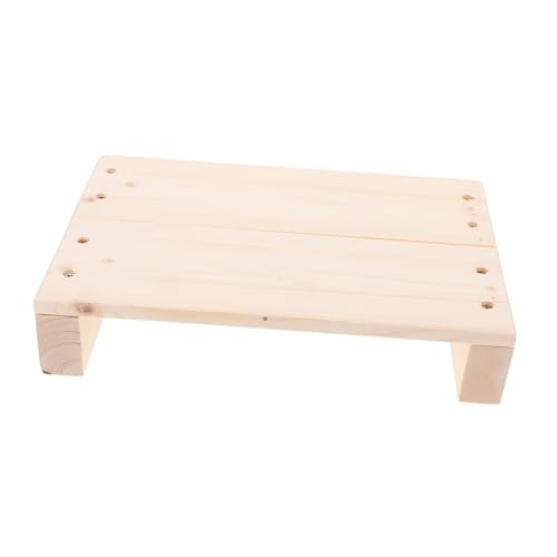 Cabilock Taburete De Madera para Adultos y Niño Niña Banco Bajo Multifuncional para Interior y Exterior Baño Cocina Dormitorio Reposapiés Seguro y Portátil