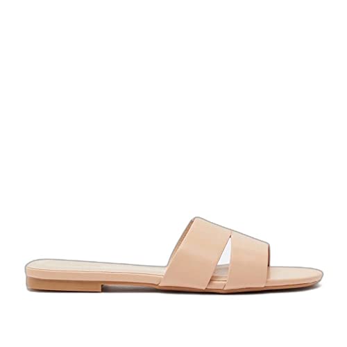 Image of shoexpress womens Open-toe Slip-on Flat Sandals Flat Sandal