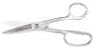 Klein Tools GP718CB Scissors, Made in USA, Heavy Duty Shear with Curved Handle and Blunt Tips for Flush Trimming of Carpet Pile, 8-7/8-Inch