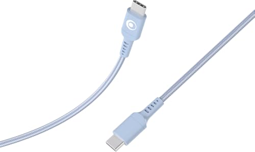 Câble USB C/USB C 3A PD 60W Bigben Bleu en Textile pour le Bureau