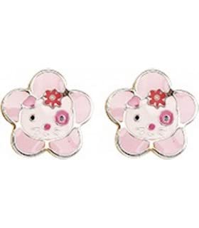 Pendientes de oro para niños Choupy Flower comodidad diaria para el colegio y juegos
