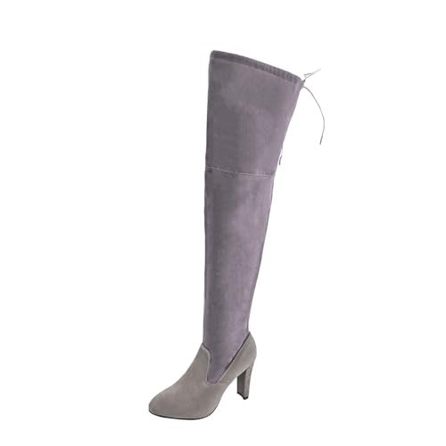 Talons hauts confortables femmes bottes genou tendances de saison