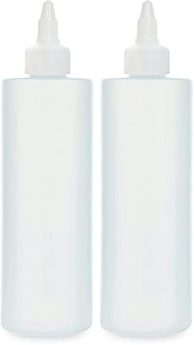 Brightfrom Condiment Squeeze Bottles, 12 Oz Empty Squirt Bottles, Clear Twist Top Cap, Leak Proof - Great For Ketchup, Mustard, Syrup, Sauces, Dressing, Oil, Arts & Crafts, Bpa Free Plastic - 2 Pack #TOP23