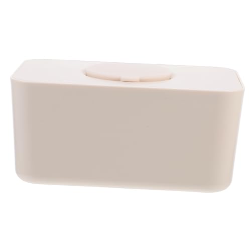 Boîte à lingettes contre le dessèchement en silicone pour mouchoirs propres beige