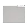 100 Blue Summit Supplies Gray File Folders Letter Size - Durable 11pt Grey Folders, 1/3 Cut 3 Tabs Gray Folders, Holds Letter Size Documents #5