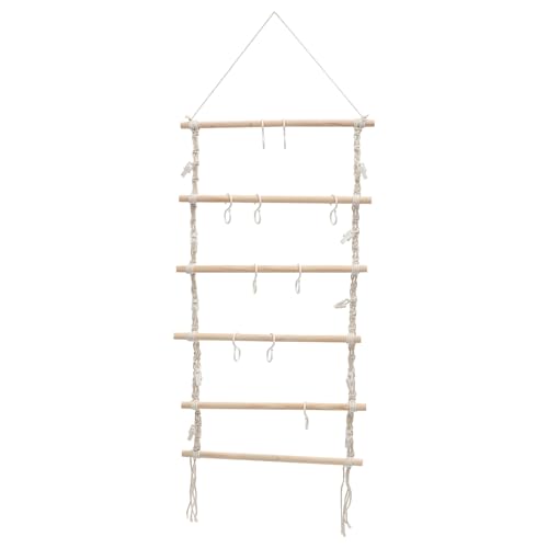DECOMELODY マクラメ編みヘアピン収納ラック 壁掛けヘアクリップホルダー 大容量で丈夫 ヘアバンドやリボン整理に 家やパーティーの装飾用