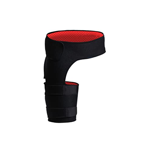 HOMOCONO Hip Protector Groin Thigh Sleeve Leg Hip Brace Groin Hamstring Support Brace Quadriceps Support Hip Quadriceps Brace Leg Sleeve Support Fitness Brace Black