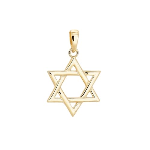 Pendentif sceau de Salomon en plaqué Or 18 carats, un bijou d'exception finement ciselé