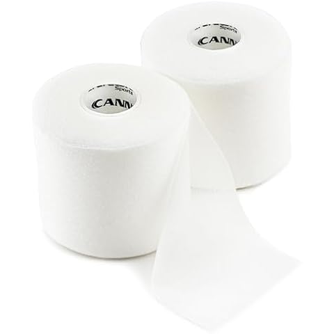 Cannon Sports Pre-Wrap 2-Pack 30 Yards Each Roll Athletic Tape Foam Underwraps for Ankles Wrists Hands Knees Elbows Hair (White) Cover