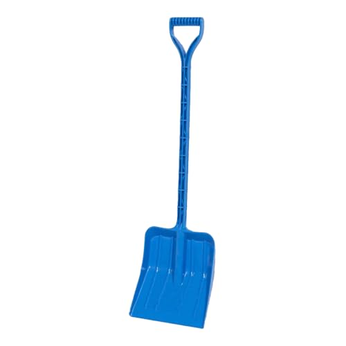 Rocky Mountain Goods Kids Snow Shovel - 34-Inch - Perfect Sized Snow Shovel for Kids Age 3 to 12 - Safer Than Metal Snow Shovels - Extra Strength Single Piece Plastic Bend Proof Design (1 Blue)