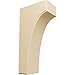 Ekena Millwork BKTW04X06X12CVMA Clarksville Wood Brackets, 3 1/2"W x 6"D x 12"H , Maple