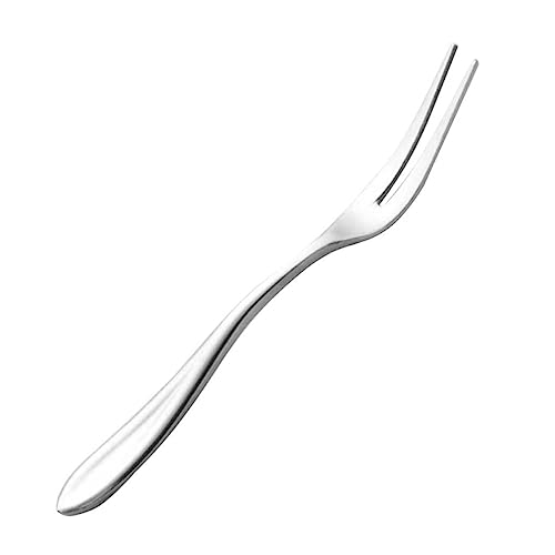 OKUMEYR 3pcs Stainless Steel Fruit Forks Tableware for Home Restaurant Hotel Use for Appetizers Desserts and Parties Polished Finish for Elegant Dining