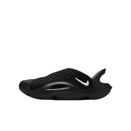 Nike Aqua Swoosh Big Kids' Sandals (FV6363-002, Black/Anthracite/White) Size 5