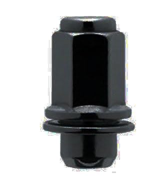 Image of 24 Black Mag Lug Nuts For 6 Lug Toyota Factory Alloy Wheels on Chevy Truck 14x1.5 Thread Size
