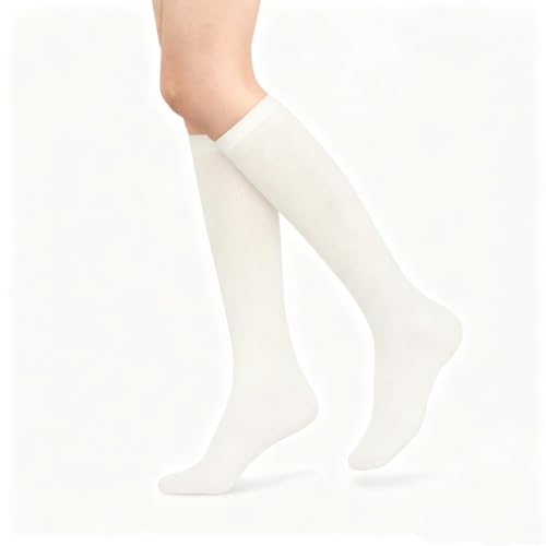 Image of Benefeet Sox Womens Girls Gradient Mint Green Knee High Socks Soft Casual Novelty Thin Nylon Tube Socks Teens Long Sock Cozy Calf Sock Knee High Stockings Gradient Green