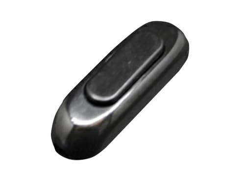 Interruptor de paso negro 4A 250V para controlar circuitos eléctricos en hogar y oficina.