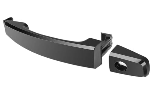 Poignée de porte extérieure pour Chevy Aveo et Captiva Sport noire avec trou de clé