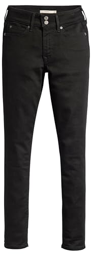 Levi's 711 Double Button Vaqueros, Soft Black, 28W / 32L para...