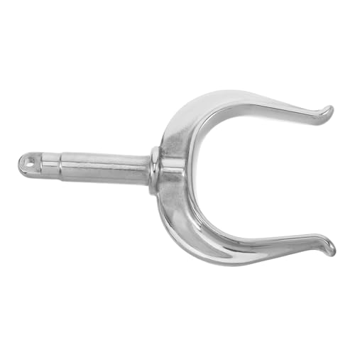 ibasenice Stainless Steel Oarlock Bracket for Use Shaped Design for Kayaks and Canoes Secure Clamping Polished Finish Heavy Duty Holder for Boat Stability