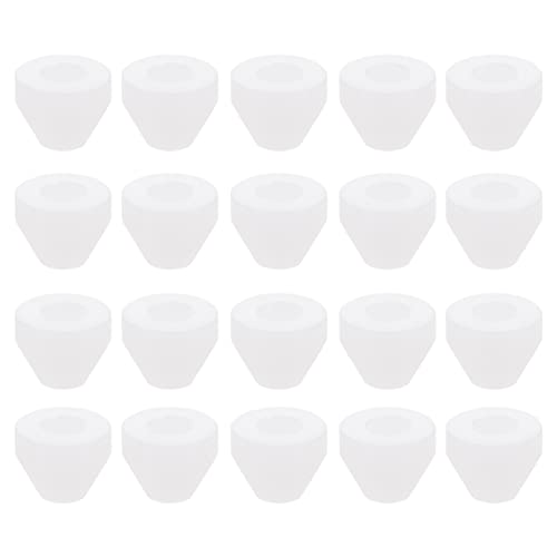 Pen Bushings Non-Stick Pen Bushings, White Pen Bushings Synthetic Bushings for CA Finishing Pen Turning, 20pcs Pen Turning Tools