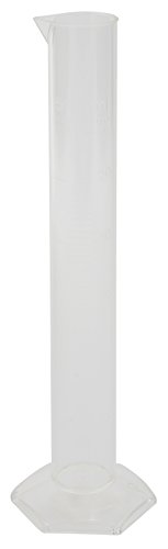 Image of Azlon 237755 Polymethylpentene Economy Molded Graduated Cylinder, 50ml Capacity (Case of 20)