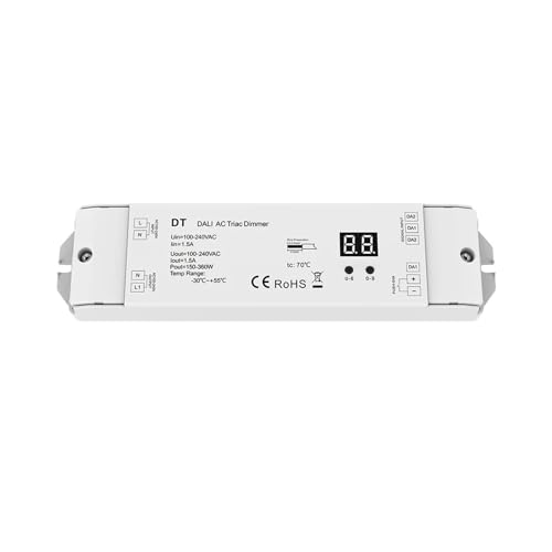 DALI contrôleur de bande lumineuse LED variateur AC 220V 230V pour lampe monochrome