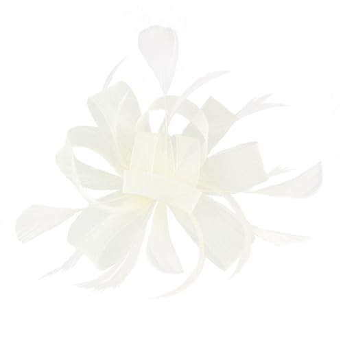 dressfan Womens Fascinator Hat Headpiece 20s Vintage Wedding Hair Accessories for Derby/Wedding/Cocktail/Tea Party