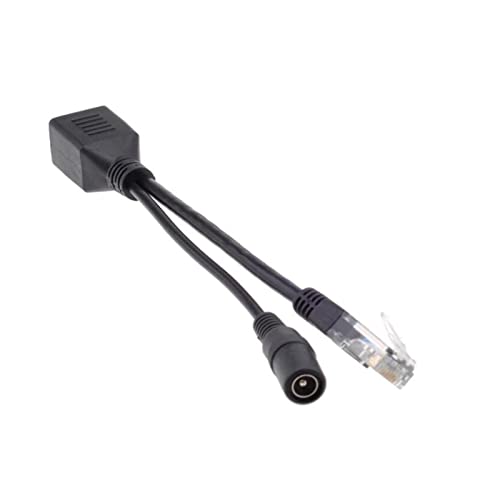 RIDENS 100PCS Cable Passive Power Over Ethernet Adapter Cable Splitter RJ45 Injector Power Supply Module