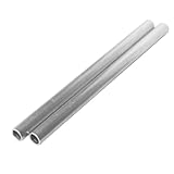 1/2' OD x 3/8' ID 8' Long (2 Pack) MetalSpacersOnline 6061 Round Aluminum Tube Seamless Straight Pipe Tubing for DIY