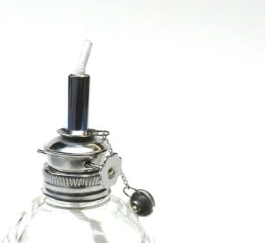 Miniatura 6 de Lámpara de alcohol Spirit Lamp Burner ajustable 316 mecha 4oz cera de vidrio facetado trabajo por JTS