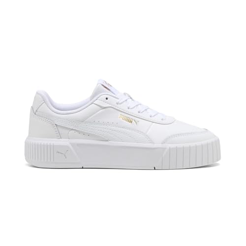 PUMA Womens Carina Mia Lace Up Sneakers Shoes Casual - White