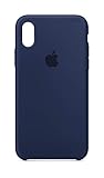 Apple Silicone Case (for iPhone X) - Midnight Blue - MQT32ZM/A