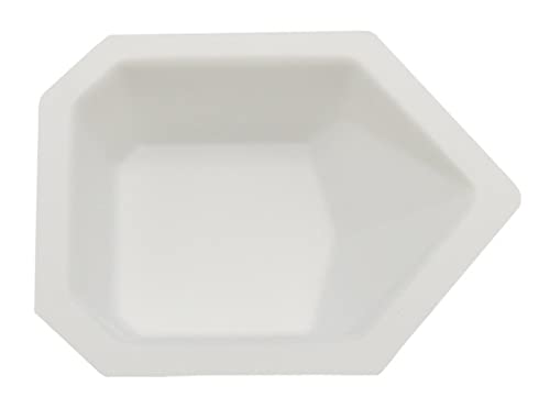 Heathrow Scientific Pour Boat Weighing Dishes, Small-Sized, 14 mL Capacity, Polystyrene, Disposable, White, 43mm Length x 58mm Width x 13mm Depth (Pack of 500)
