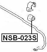 Miniatura 2 de 546135V022 - Buje estabilizadorbarra estabilizadora (FRONT) D22 para Nissan