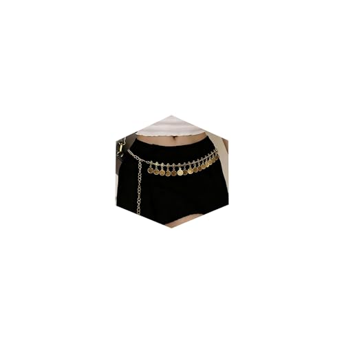 Longita Gold Chain Belt Chain Belt for Women Fashion Plus Size Gold Waist Chains Metal Coin Waist Belts Chains Layered Trendy Belly Belts for Women Dress Vintage Accessories Fashionable