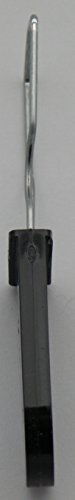 Image of Plastic Padlock Security Seal with Large Shackle Metal Wire (Black, 50 Pack)