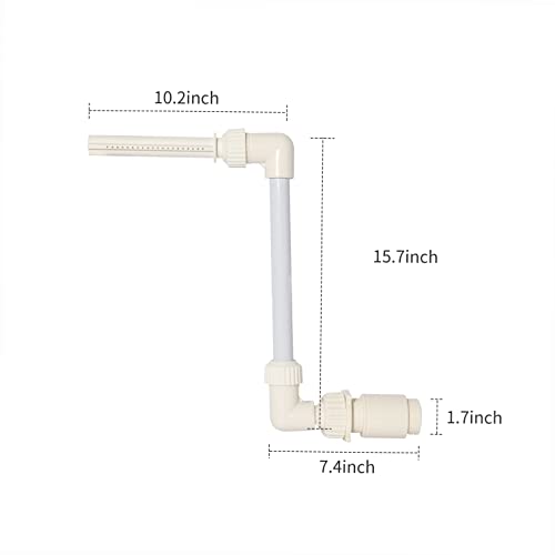 Camnoon Fonte da piscina Fonte da flor em forma de cascata de spray se encaixa em acessórios de reto