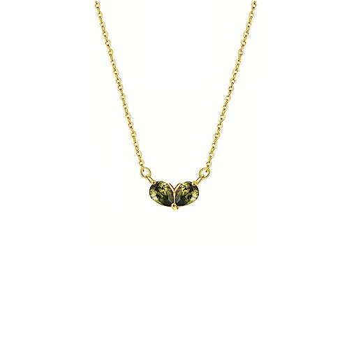 Collier coeur zircon argent 925 le cadeau de Saint-Valentin
