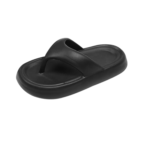 Chanclas para mujer, verano, surf, dedo del pie, chanclas abiertas, chanclas para hombre, antideslizantes, deportivas, para playa, piscina, ligeras, transpirables, unisex, Negro , 38