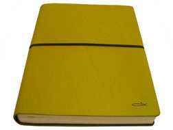 Preisvergleich Produktbild CIAK Leder klein grün / Seiten liniert aus Papier, Motiv Regenbogen (Mehrfarbig)