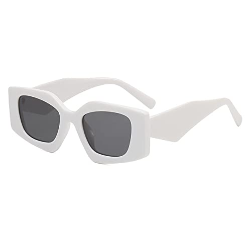 Lunettes de soleil rectangulaires vintage UV400 homme femme style rétro