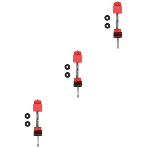 ifundom 3sets Cymbal Quick Release Nut Clutch for Jazz Drum Setup Double-braced Stacker Parts Easy Installation Accessories for Multi-cymbal Configurations Red Design
