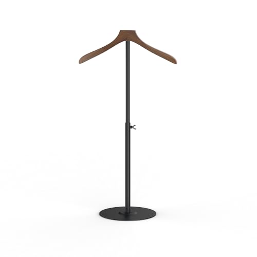 Yawinhe Perchero de Madera Maciza, Galán de Noche, 1 Pack Exhibidor De Camisetas Ajustable, para Detallista de Ropa, para Chaquetas y Camisas