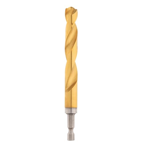 Milwaukee Electric Tool 48-89-4629 Impact Drill Bit, 1/2" Diameter x 5.12" L, 3-21/64" 35 Degree Helix Flute, 1/4" Hex Shank
