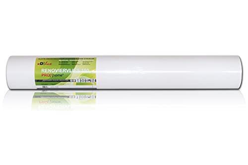 Profhome Renoviervlies 150 g 399-150-X Öko Malervlies Reparaturvlies umweltschonend Anstrich-Vlies glatte Vliestapete nachhaltig umweltbewusst zum Überstreichen FSC® MIX Nr. TSUD-COC-001718-KR