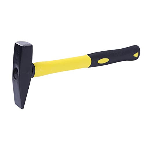 DECOMELODY 200G Tpr Hammer Durable Plastic Coated Handle Shock Cushioning for Fabrication Woodworking Fitter Tool for Engineers Tool Makers