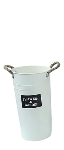 Lamantt�ԕr ������� �ԃo�P�c ���� �ƒ�p �z���C�g �G�ݎ��[ �K�[�f�j���O�|�b�g �A�ؔ� �t�����[�x�[�X �A���e�B�[�N �ԉ��o�P�c �C���e���A �V���v�� ���� �u���L �v���X�`�b�N �y�� �R���p�N�g (�Ĕ��F�K?,�卆��35cm/��?19cm)