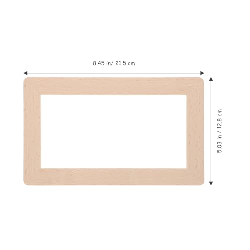 Placa de pared de madera premium Didiseaon con cantos pulidos de haya 3